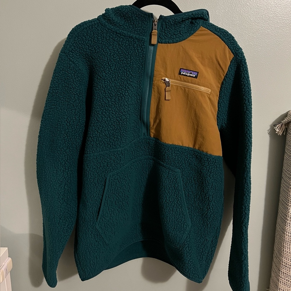 Patagonia Retro Pile Fleece Dark Green Men's Size Medium 22790